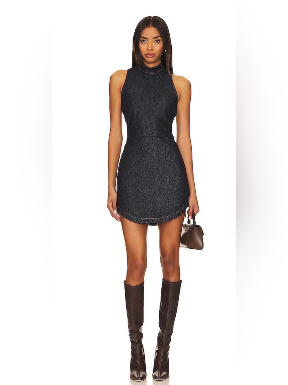 Amanda Uprichard Marshall Mini Dress in Indigo